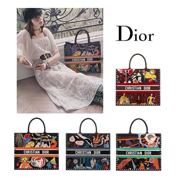 【即対応】Dior ブックトート偽物 レディース カーフスキン ４色 バッグ M1286VSI